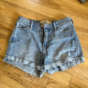 Hollister Short Short High Rise Denim Shorts